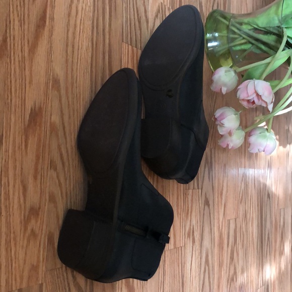 NWT Lucky Brand Leather Blandre Round Toe Zip Up Ankle Boots Black & Brown 7.5 - Picture 8 of 13